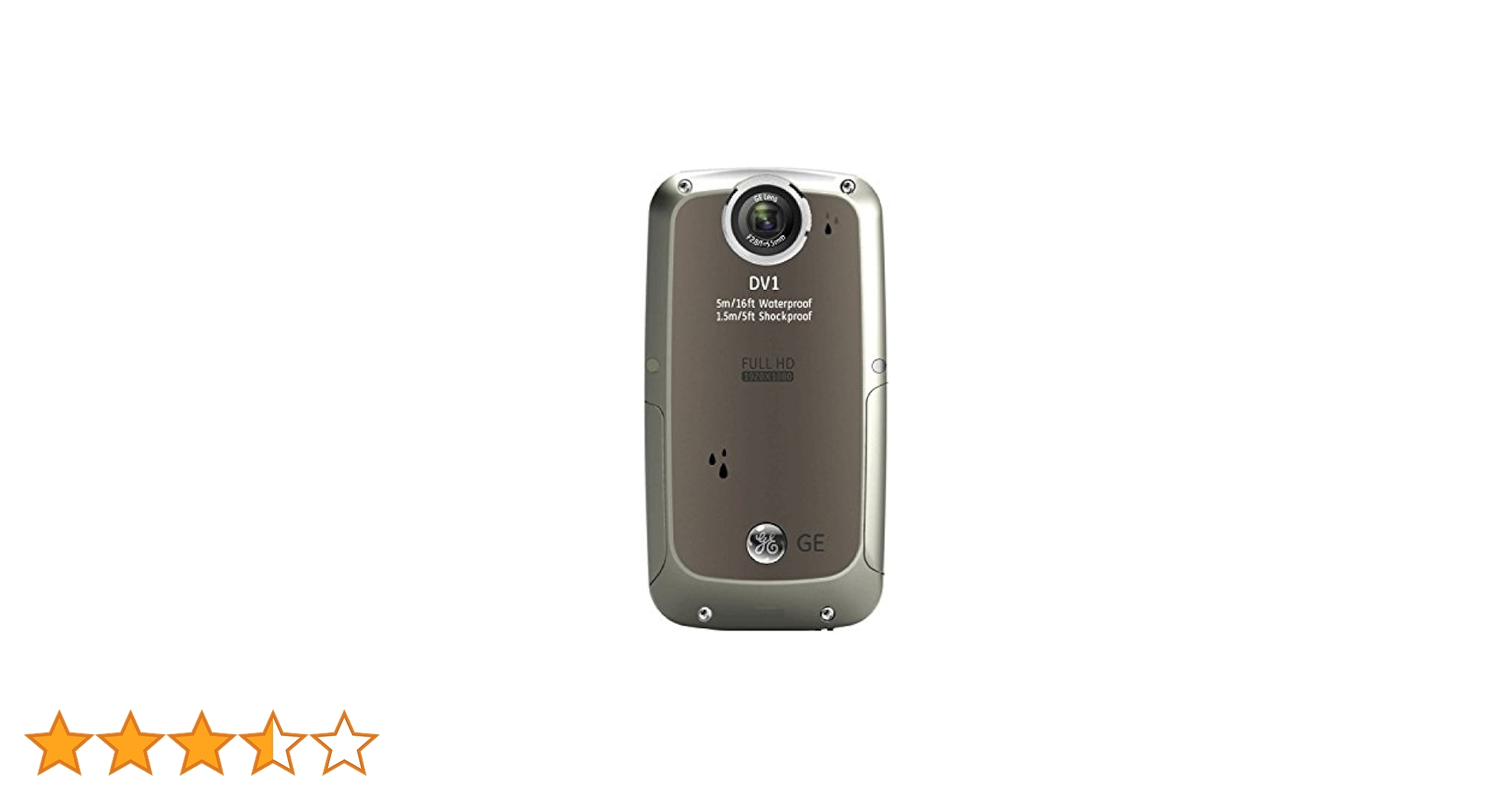 完動品 GE DV1 デジタルHDビデオカメラ ブルー 防水 動作確認済み SD Amazon | GE フルハイビジョン ビデオカメラ DV1 CMOS503万画素